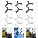 Maxbell Fin Keepers Easy Pull on Elastic Secure for Underwater Swimming Water Sports Black S 35 to 38