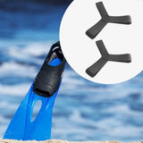 Maxbell Fin Keepers Easy Pull on Elastic Secure for Underwater Swimming Water Sports Black S 35 to 38