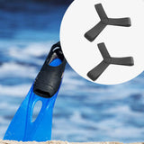 Maxbell Fin Keepers Easy Pull on Elastic Secure for Underwater Swimming Water Sports Black M 39 to 41