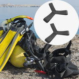 Maxbell Fin Keepers Easy Pull on Elastic Secure for Underwater Swimming Water Sports Black M 39 to 41