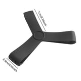 Maxbell Fin Keepers Easy Pull on Elastic Secure for Underwater Swimming Water Sports Black L 42 to 45