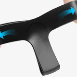 Maxbell Fin Keepers Easy Pull on Elastic Secure for Underwater Swimming Water Sports Black L 42 to 45