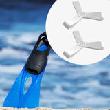 Maxbell Fin Keepers Easy Pull on Elastic Secure for Underwater Swimming Water Sports White S 35 to 38