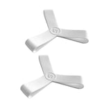 Maxbell Fin Keepers Easy Pull on Elastic Secure for Underwater Swimming Water Sports White S 35 to 38