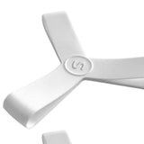 Maxbell Fin Keepers Easy Pull on Elastic Secure for Underwater Swimming Water Sports White S 35 to 38