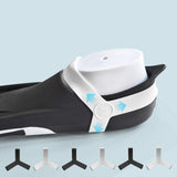 Maxbell Fin Keepers Easy Pull on Elastic Secure for Underwater Swimming Water Sports White S 35 to 38