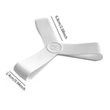 Maxbell Fin Keepers Easy Pull on Elastic Secure for Underwater Swimming Water Sports White M 39 to 41