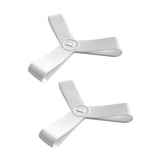 Maxbell Fin Keepers Easy Pull on Elastic Secure for Underwater Swimming Water Sports White L 42 to 45