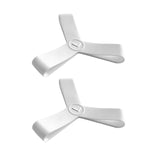 Maxbell Fin Keepers Easy Pull on Elastic Secure for Underwater Swimming Water Sports White L 42 to 45