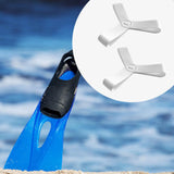 Maxbell Fin Keepers Easy Pull on Elastic Secure for Underwater Swimming Water Sports White L 42 to 45