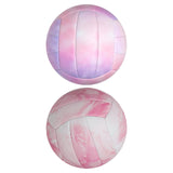 Maxbell Beach Volleyball Official Size 5 PVC Volley Ball for Competition Match Young Pink and Purple