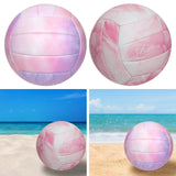 Maxbell Beach Volleyball Official Size 5 PVC Volley Ball for Competition Match Young Pink and Purple