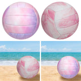 Maxbell Beach Volleyball Official Size 5 PVC Volley Ball for Competition Match Young Pink and Purple