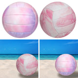 Maxbell Beach Volleyball Official Size 5 PVC Volley Ball for Competition Match Young Pink and Purple
