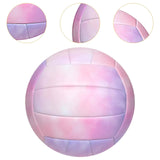 Maxbell Beach Volleyball Official Size 5 PVC Volley Ball for Competition Match Young Pink and Purple