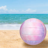 Maxbell Beach Volleyball Official Size 5 PVC Volley Ball for Competition Match Young Pink and Purple