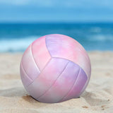 Maxbell Beach Volleyball Official Size 5 PVC Volley Ball for Competition Match Young Pink and Purple