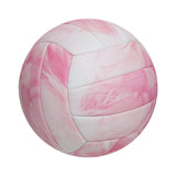 Maxbell Beach Volleyball Official Size 5 PVC Volley Ball for Competition Match Young Pink and White