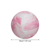 Maxbell Beach Volleyball Official Size 5 PVC Volley Ball for Competition Match Young Pink and White