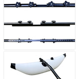 Maxbell PVC Canoe Outrigger Floats Stabilization System Inflatable Kayak Stabilizers
