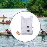 Maxbell Life Jacket Foldable Multipurpose Life Vest for Tubing Water Sports Swimming White