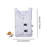 Maxbell Life Jacket Foldable Multipurpose Life Vest for Tubing Water Sports Swimming White