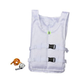 Maxbell Life Jacket Foldable Multipurpose Life Vest for Tubing Water Sports Swimming White