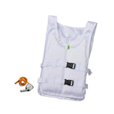 Maxbell Life Jacket Foldable Multipurpose Life Vest for Tubing Water Sports Swimming White