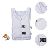 Maxbell Life Jacket Foldable Multipurpose Life Vest for Tubing Water Sports Swimming White