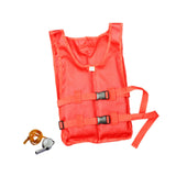 Maxbell Life Jacket Foldable Multipurpose Life Vest for Tubing Water Sports Swimming Red