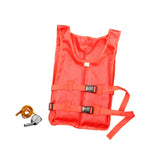 Maxbell Life Jacket Foldable Multipurpose Life Vest for Tubing Water Sports Swimming Red
