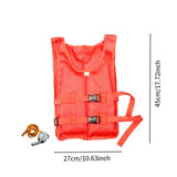 Maxbell Life Jacket Foldable Multipurpose Life Vest for Tubing Water Sports Swimming Red