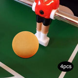 Maxbell 4x Foosball Balls for Foosball Tabletop Game for Adults Foosball Table Balls Yellow