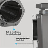 Maxbell Golf Ball Washer Accs Ball Washing Machine for Outdoor Tournaments Traveling Argent