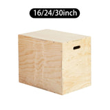 Maxbell Wood Plyo Box Multifunctional Plyometric Box for Lunges Conditioning Fitness 12x14x16inch