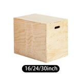 Maxbell Wood Plyo Box Multifunctional Plyometric Box for Lunges Conditioning Fitness 12x14x16inch