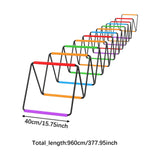 Maxbell Agility Ladder Workout Ladder Soccer Speed Ladder for Outdoor Sports Fitness 24 Grids