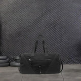 Maxbell Gym Duffle Bag with Shoe Compartment Nylon Gym Equipment for Fitness Workout Black