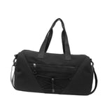 Maxbell Gym Duffle Bag with Shoe Compartment Nylon Gym Equipment for Fitness Workout Black