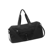 Maxbell Gym Duffle Bag with Shoe Compartment Nylon Gym Equipment for Fitness Workout Black