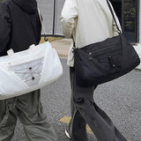 Maxbell Gym Duffle Bag with Shoe Compartment Nylon Gym Equipment for Fitness Workout Black