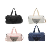 Maxbell Gym Duffle Bag with Shoe Compartment Nylon Gym Equipment for Fitness Workout Black