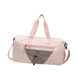 Maxbell Gym Duffle Bag with Shoe Compartment Nylon Gym Equipment for Fitness Workout Pink