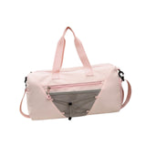 Maxbell Gym Duffle Bag with Shoe Compartment Nylon Gym Equipment for Fitness Workout Pink