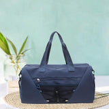 Maxbell Gym Duffle Bag with Shoe Compartment Nylon Gym Equipment for Fitness Workout Blue