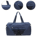 Maxbell Gym Duffle Bag with Shoe Compartment Nylon Gym Equipment for Fitness Workout Blue