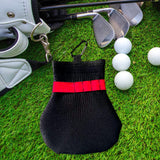 Maxbell Golf Balls Storage Bag Gifts Collecting Multipurpose Organizer for Men Women Red