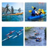 Maxbell Boat Paddle Aluminum Shaft Kayak Paddle for Canoeing Inflatable Boat Surfing Blue