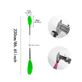 Maxbell Boat Paddle Aluminum Shaft Kayak Paddle for Canoeing Inflatable Boat Surfing Green