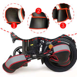 Maxbell Bike Handlebar Mittens PU Leather Mitts Bicycle Pogies for Scooter Motorbike